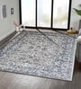 Blue and Beige Persian 4x6 Feet Machine Made Carpet