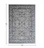 Blue and Beige Persian 4x6 Feet Machine Made Carpet