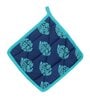 Indian Motif Blue Cotton (Set of 8) Kitchen Linen Set