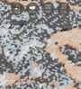 Blue and Cream Abstract 3x5 Feet Machine Made Carpet