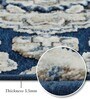 Blue and Cream Neo Persian 5x7 Feet Machine Made Carpet
