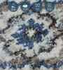 Blue and Cream Neo Persian 5x7 Feet Machine Made Carpet