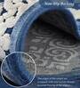 Blue and Cream Persian 2x7 Feet Machine Made Runner