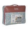 Blue and Green 100% COTTON Solid 150 GSM King Bed Comforter