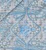 Blue and Green 100% COTTON Solid 150 GSM King Bed Comforter