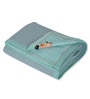 Blue and Green Polyester Solid 200 GSM Double Bed Comforter