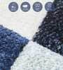 Blue Abstract Polypropylene 5 Ft X 2.5 Ft Machine Made Runner