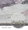 Blue and Grey Floral Polypropylene 11 ft x 8 ft Machine Made Carpet