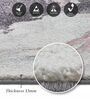 Blue and Grey Floral Polypropylene 5 ft x 2.5 ft Machine Made Runner