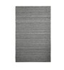 Grey Polyester Hand Woven 5 x 8 Feet Dhurrie