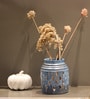 Blue Antique Flower Vase