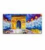 Blue Arc De Triomphe Canvas Wall Painting
