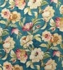 Blue Art Silk Chanderi Textured Floral 16x16 inches Cushion Covers (Set of 2)