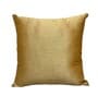 Blue Art Silk Chanderi Textured Floral 16x16 inches Cushion Covers (Set of 2)
