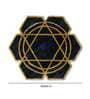 Buy Blue Art Silk Geometric 5 x 5 Feet Hand Tufted Carpet