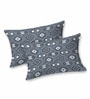 Blue Bedsheet 220 Tc Cotton King Bedsheet With 2 Pillow Covers