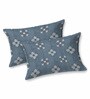 Blue Bedsheet 220 Tc Cotton King Bedsheet With 2 Pillow Covers