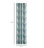 Green Abstract Cotton 5 Ft Light Filtering Eyelet Window Curtain