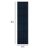 Blue Blackout Cotton 7 Feet Rod Pocket Door Curtain