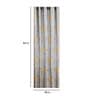Blue Floral Cotton 7 Ft Blackout Eyelet Door Curtain