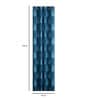 Blue Traditional Cotton 9 Ft Light Filtering Eyelet Door Curtain