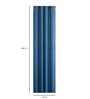 Blue Geometric Cotton 9 Ft Light Filtering Eyelet Door Curtain