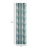 Blue Cotton Abstract 9ft Light Filtering Eyelet 1 Pc Door Curtain