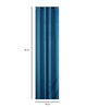 Blue Solid Jute 7 Ft Light Filtering Eyelet Door Curtain