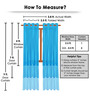Blue Jute Light Filtering 9 Feet Eyelet Curtain (1 Piece)