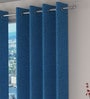 Blue Jute Light Filtering 9 Feet Eyelet Curtain (1 Piece)