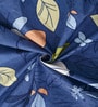 Blue Blended Cotton Leaf 72x52 Inches Table linen