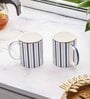 Blue Bliss Tea & Coffee Mugs (Set Of 2)