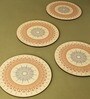 Cream Premium MDF Bloom Big Trivet with Mandala Art
