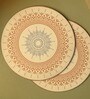 Cream Premium MDF Bloom Big Trivet with Mandala Art