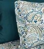 Blue Bohemian Paisley Design 210 TC 100% Cotton Superking Bedsheet with 2 Pillow Covers