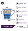 Blue Breeze Coffee Cup Set of 6(160 ML Each) Microwave Safe Coffee Cup.