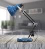 Felicity Blue Adjustable Study Lamp With Aluminium Base
