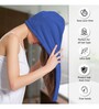 Blue Caldezonia Solid 450 GSM Microfiber Bath HairWrap