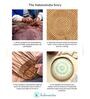 Blue Cane Round Serving Tray (Small)