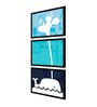 Spouting Whale Blue Canvas (Pack of 3) Kids Wall Art