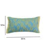 Blue Traditional Canvas 22 x 12 Inches Cushion Cover