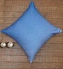 Blue Zig Zag Canvas 24 x 24 Inches Cushion Cover