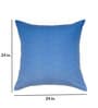 Blue Zig Zag Canvas 24 x 24 Inches Cushion Cover