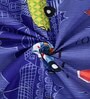 Blue Cartoon 300 TC Cotton Blend Double Bedsheet With 2 Pillow Covers