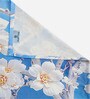 Blue Cartoon Characters 7D King Size Cotton Blend Double Bedsheet with 2 Pillow Covers