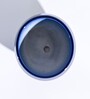 Blue Ceramic Apple Shape Desk Pot Planter