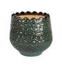 Blue Ceramic Cutting Pineapple Shape Planter
