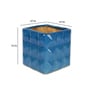 Blue Ceramic Diamond Box Planter