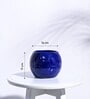 Blue Ceramic Football Shape Desk Pot Desk Pot