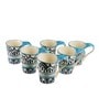 The Royal 150ml Blue & White Ceramic (Set of 6) Coffee Mug